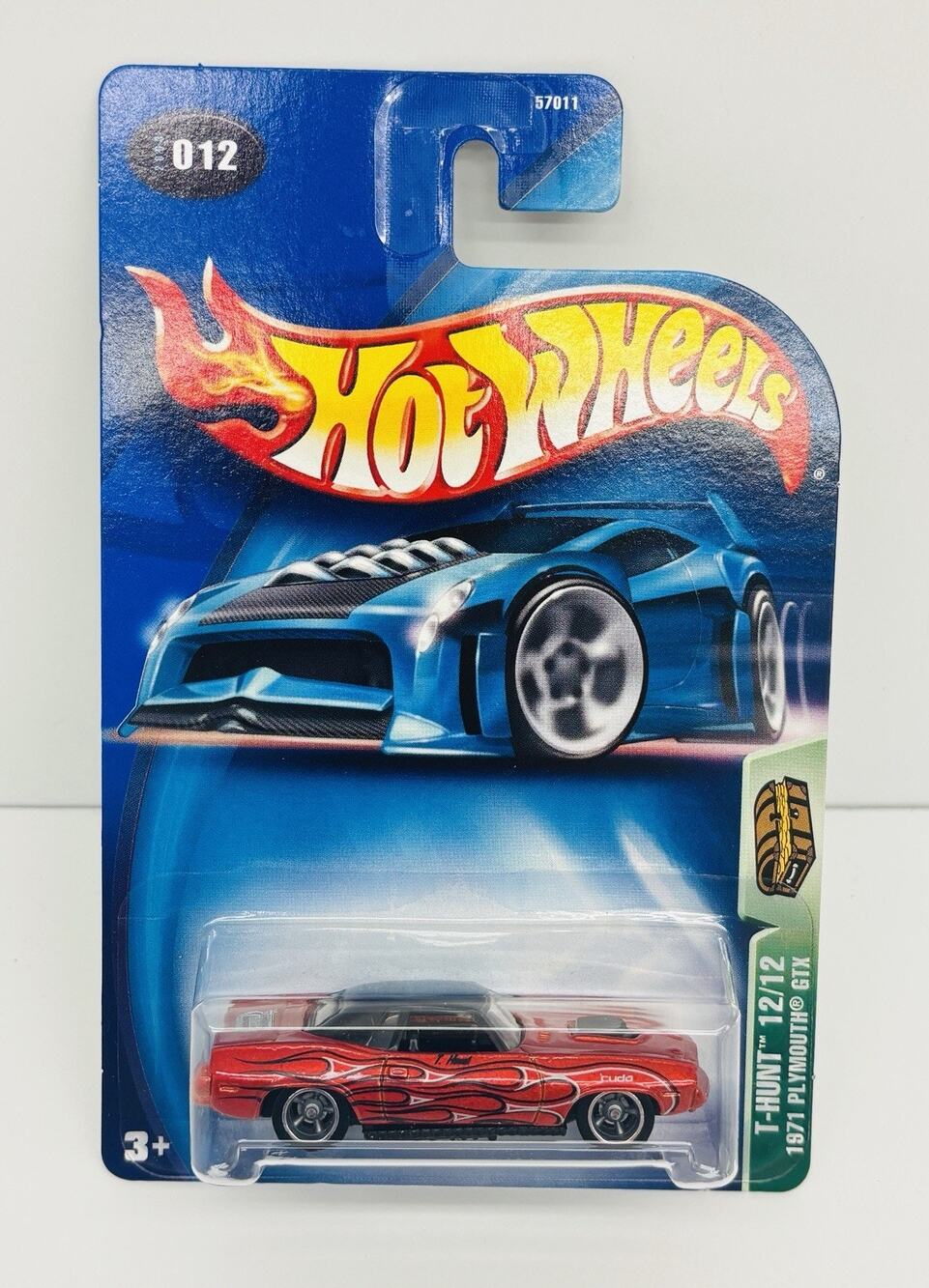 Hot Wheels 1971 Plymouth GTX Red 2003 Treasure Hunt #12 Of 12 w/ Protector 57011